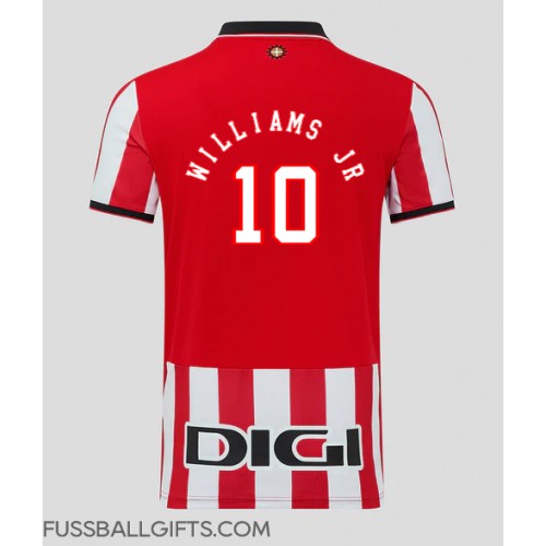 Athletic Bilbao Nico Williams #10 Fußballbekleidung Heimtrikot 2025-26 Kurzarm